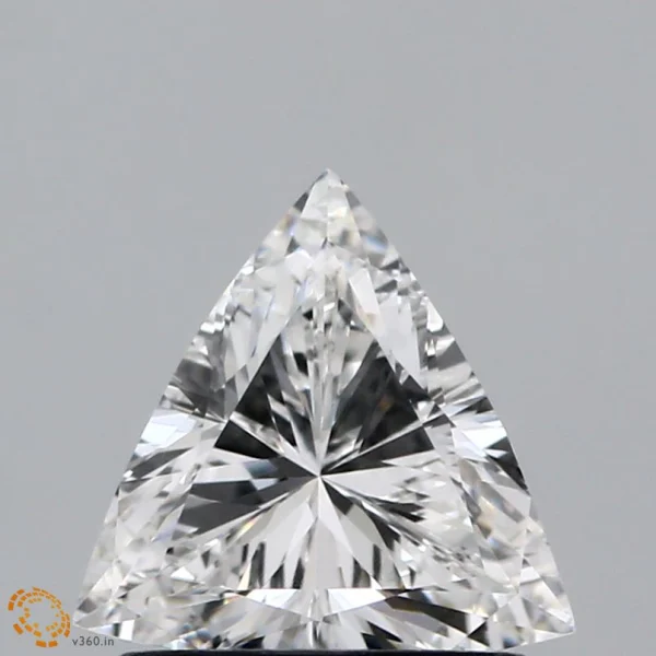 0.84 Carat Trilliant Lab Grown Diamond, Very Good Polish, E Color, VVS2 Clarity