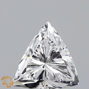 0.87 Carat Trilliant Lab Grown Diamond, Very Good Polish, D Color, VS1 Clarity